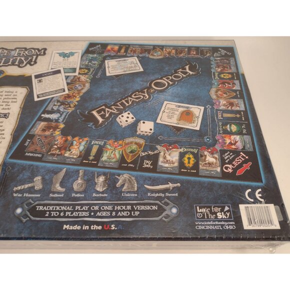 Fantasy-Opoly Board Game One Epic Quest Family Fantasy Story Monopoly - Picture 4 of 6